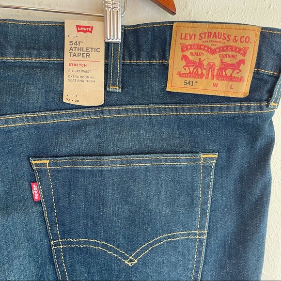 Levi’s 541 Athletic Taper Men’s Plus Size Jeans/Sz:52x30/NWT - Picture 7 of 14